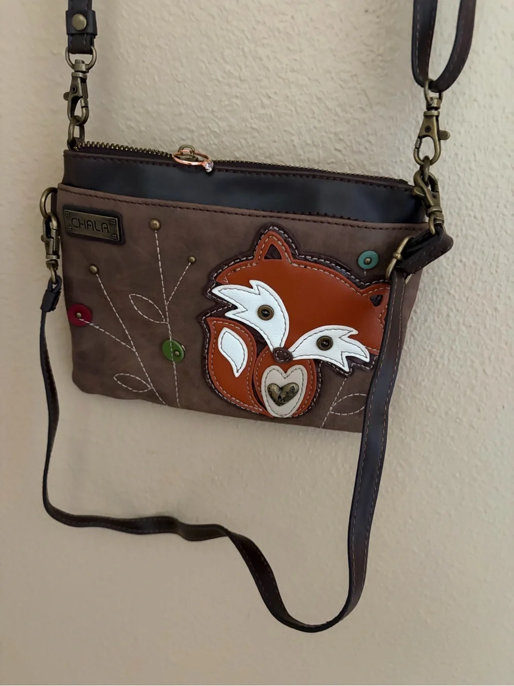 Chala Foxy Fox Woodland Women’s Crossbody Purse CUTE!!